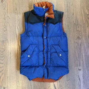 Vintage Denver Down Puffer Vest Country Colorado Men's Small Retro 80s Read*